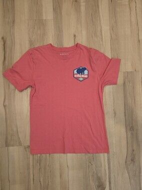 The Normal Brand Coral Crew T‑Shirt with Logo Print